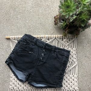 Free People Black Lace-up Shots Size 25